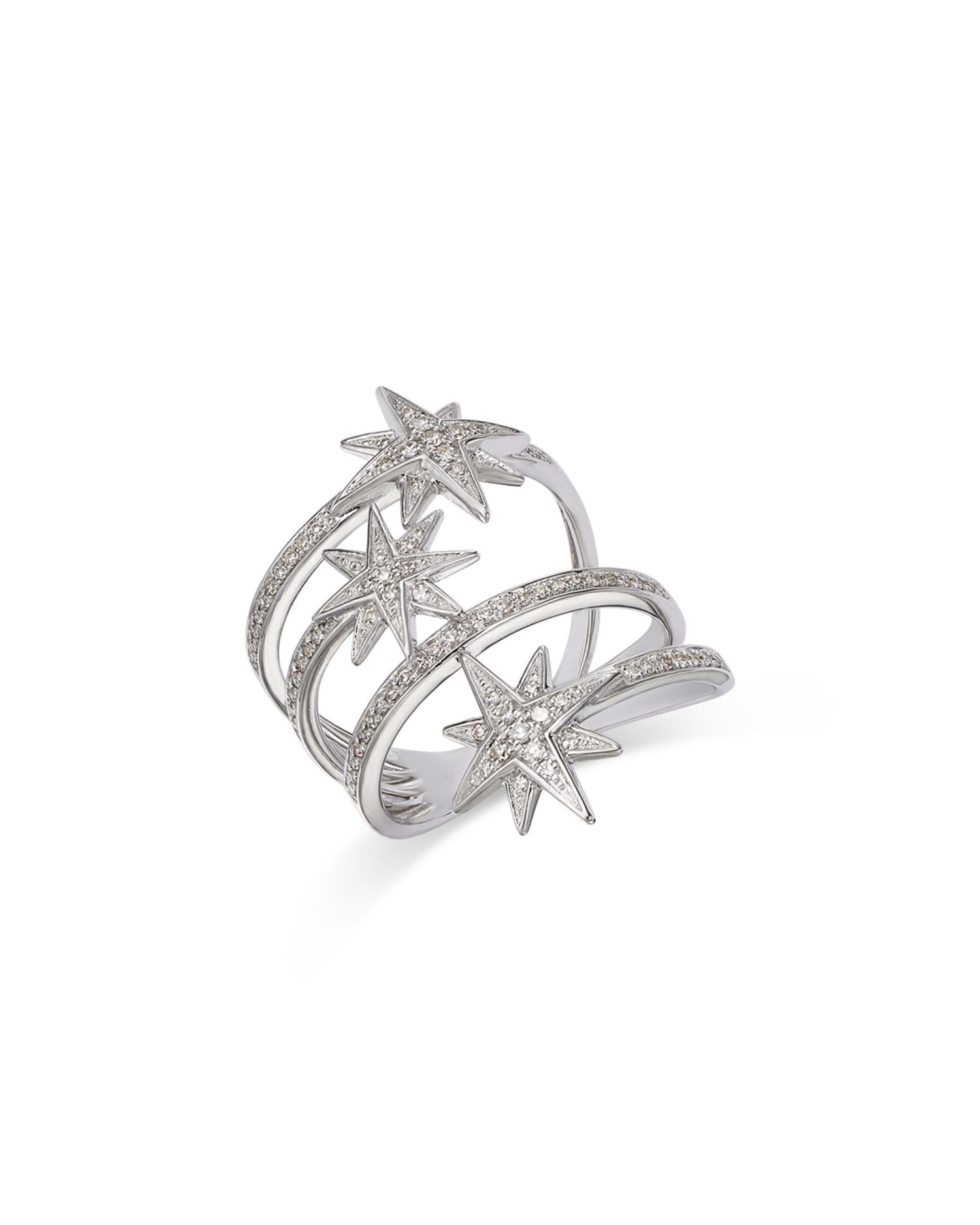 Diamond Starburst Ring in 14K White Gold, 0.32 ct. t.w.