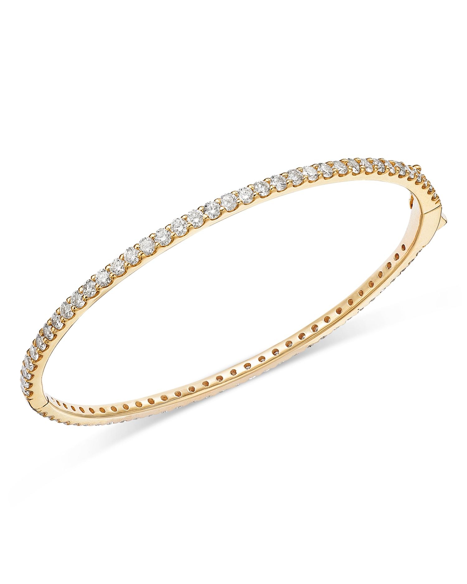 Diamond Eternity Bangle in 14K Yellow Gold, 3.5 ct. t.w.