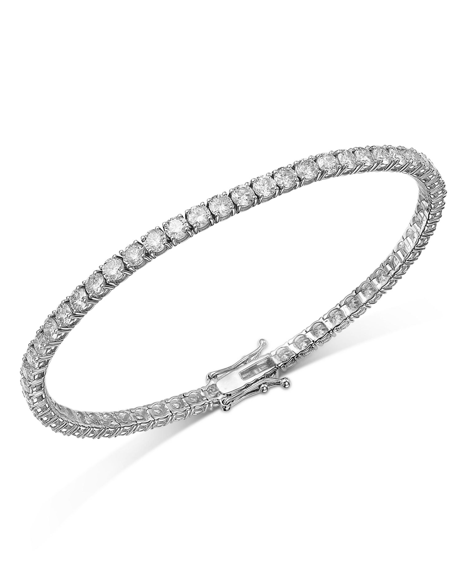 Certified Diamond Tennis Bracelet in 14K White Gold, 5.0 ct. t.w.