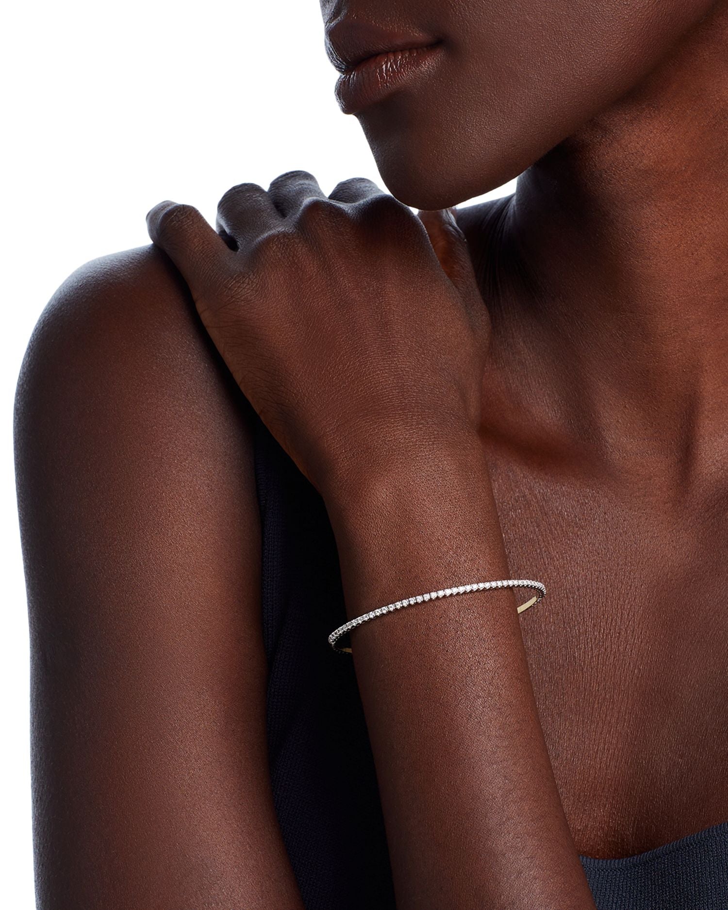 Diamond Skinny Tennis Bracelet in 14K White Gold, 0.50 ct. t.w.