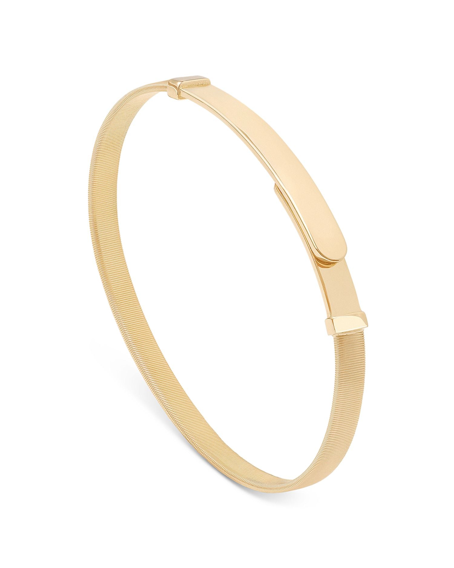 18K Yellow Gold Masai Coil Thin Bangle Bracelet