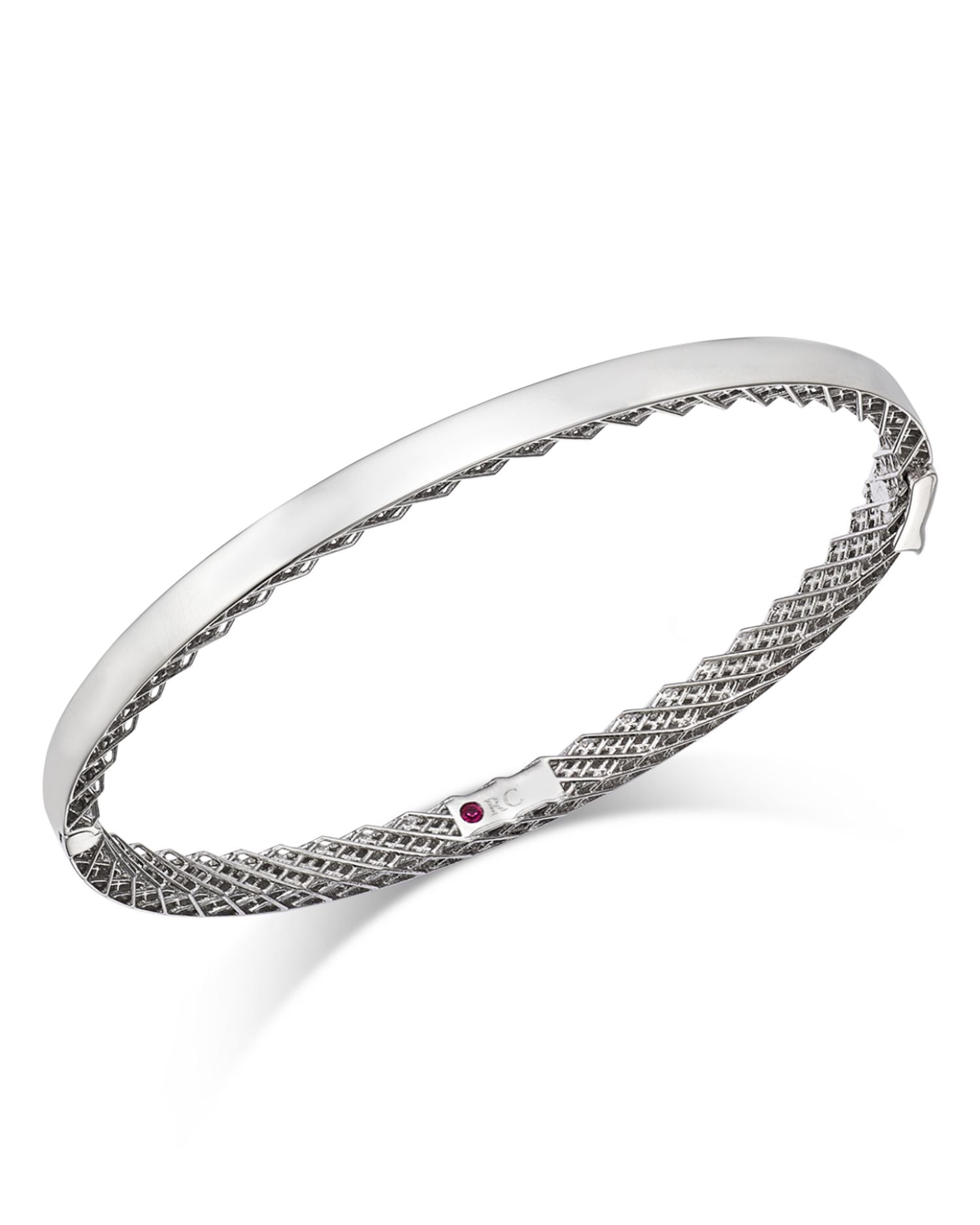 18K White Gold Symphony Bangle Bracelet