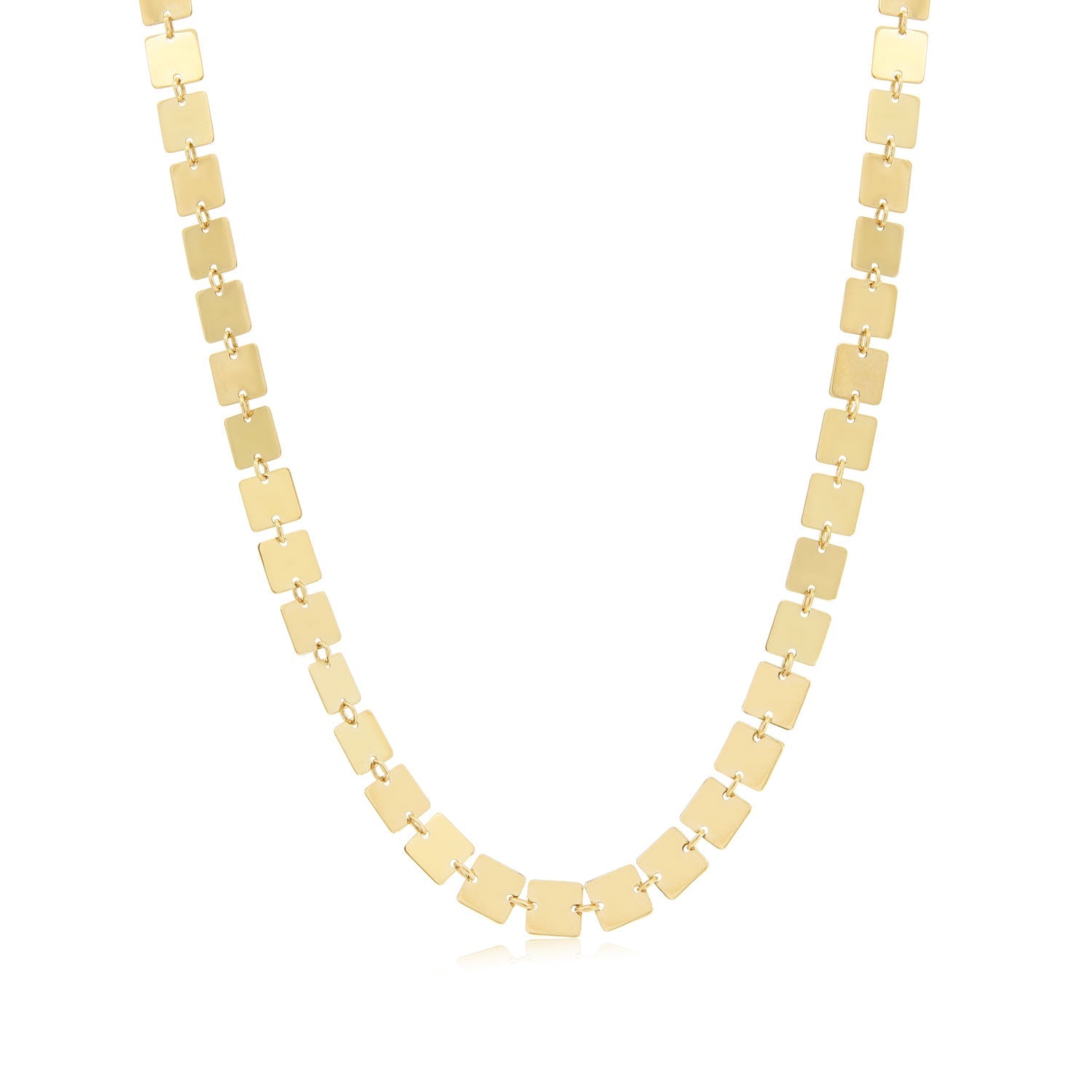 Golden Square Necklace