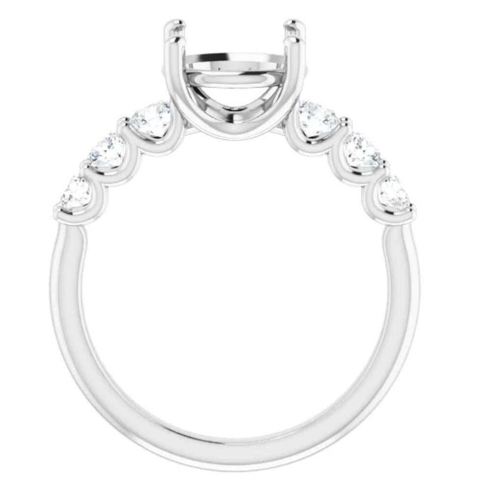 Lea Lab Grown Diamond Accent Ring Setting