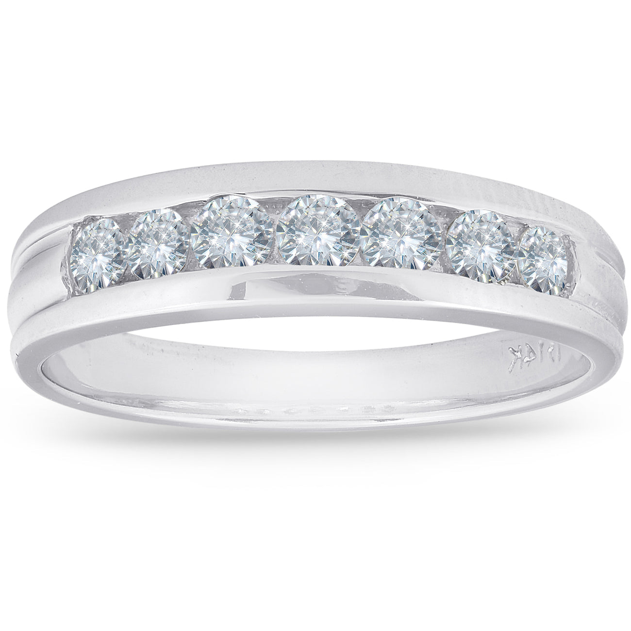 5/8 ct Diamond Wedding 14K White Gold Anniversary Ring