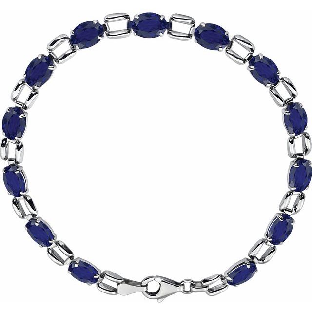 Oval-Cut Lab-grown Diamond Bracelet