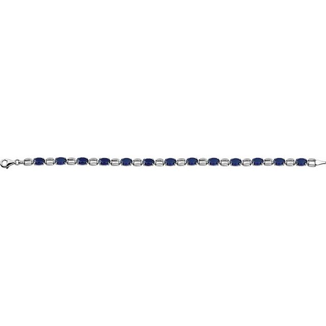Oval-Cut Lab-grown Diamond Bracelet
