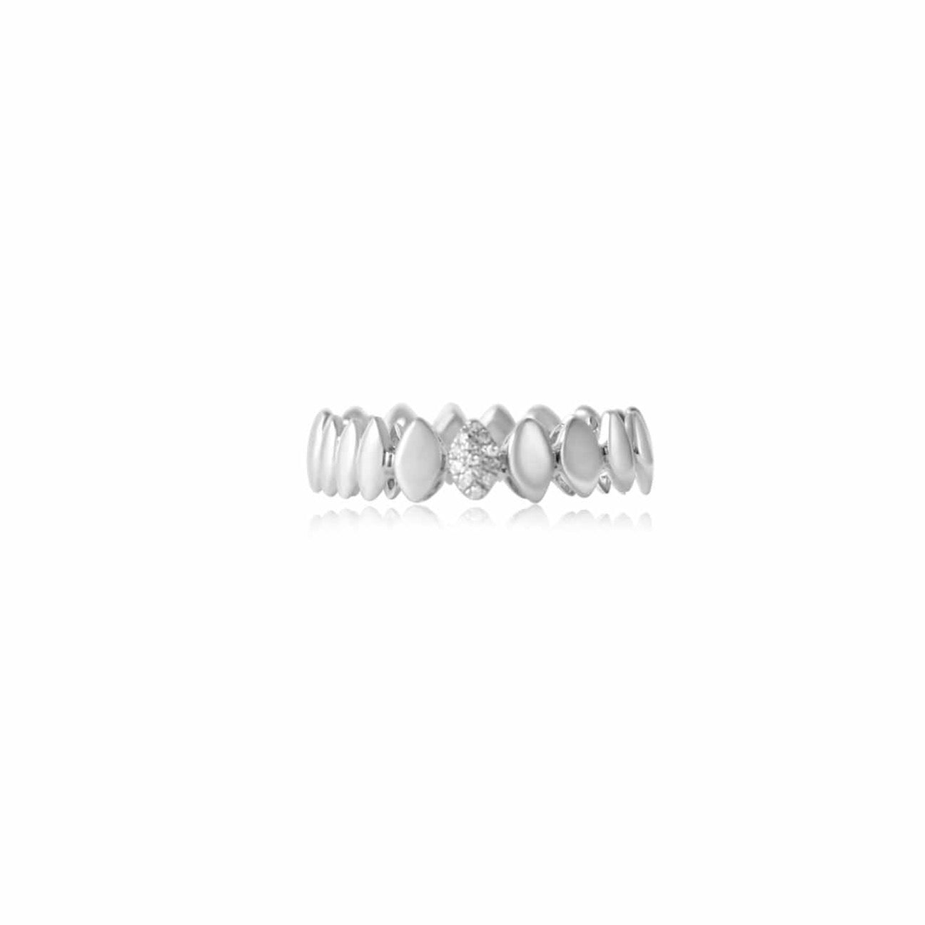 Gold Diamond Marquise Pave Ring