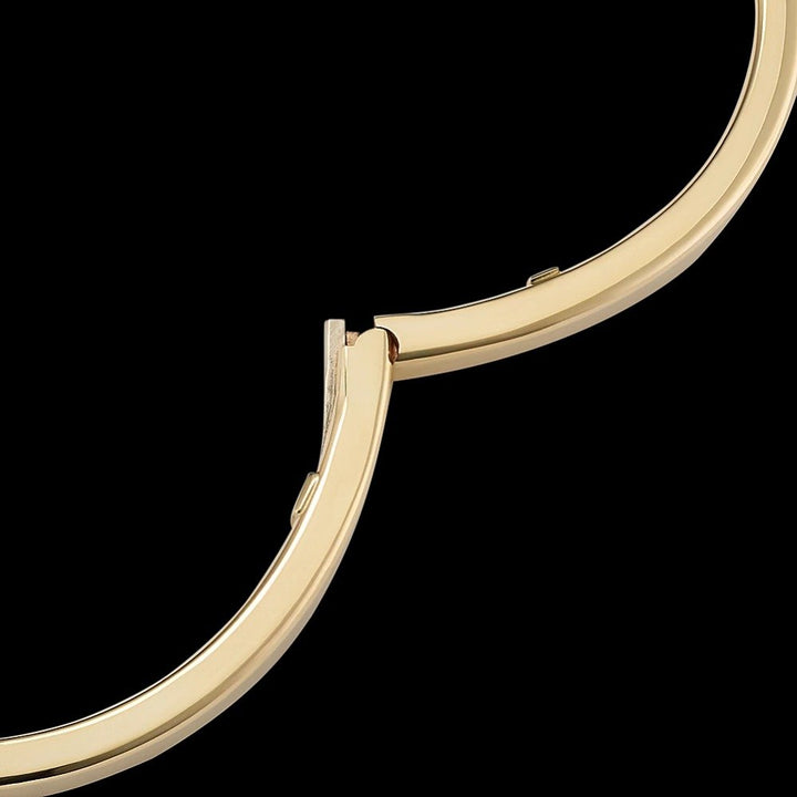 14K Yellow Gold Bypass Bangle Bracelet -  - Aureus Boutique