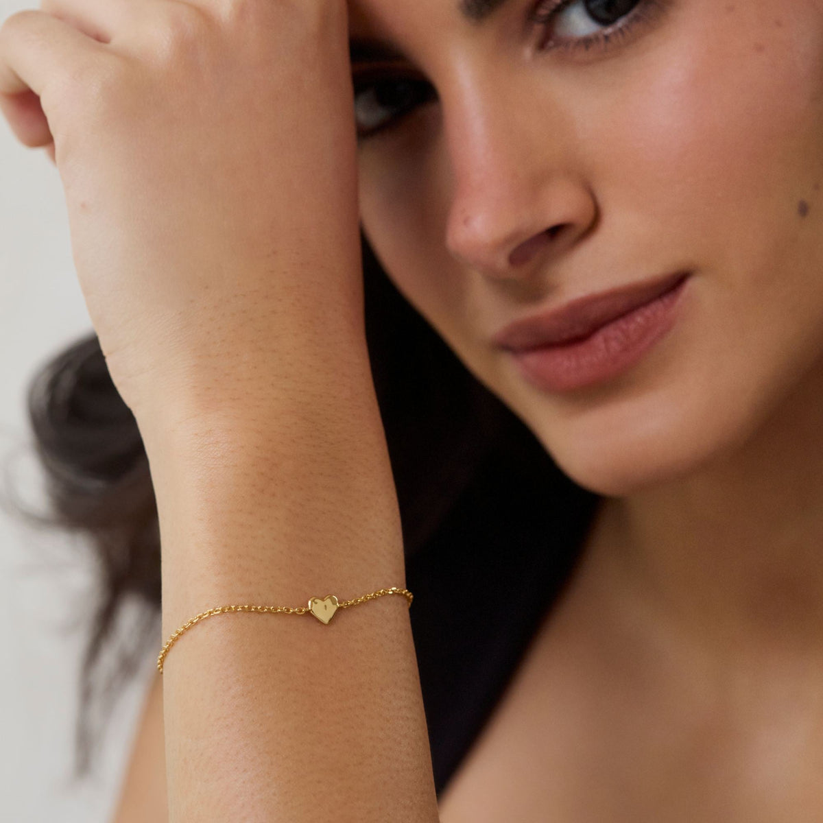 Tiny Heart Bracelet Silver