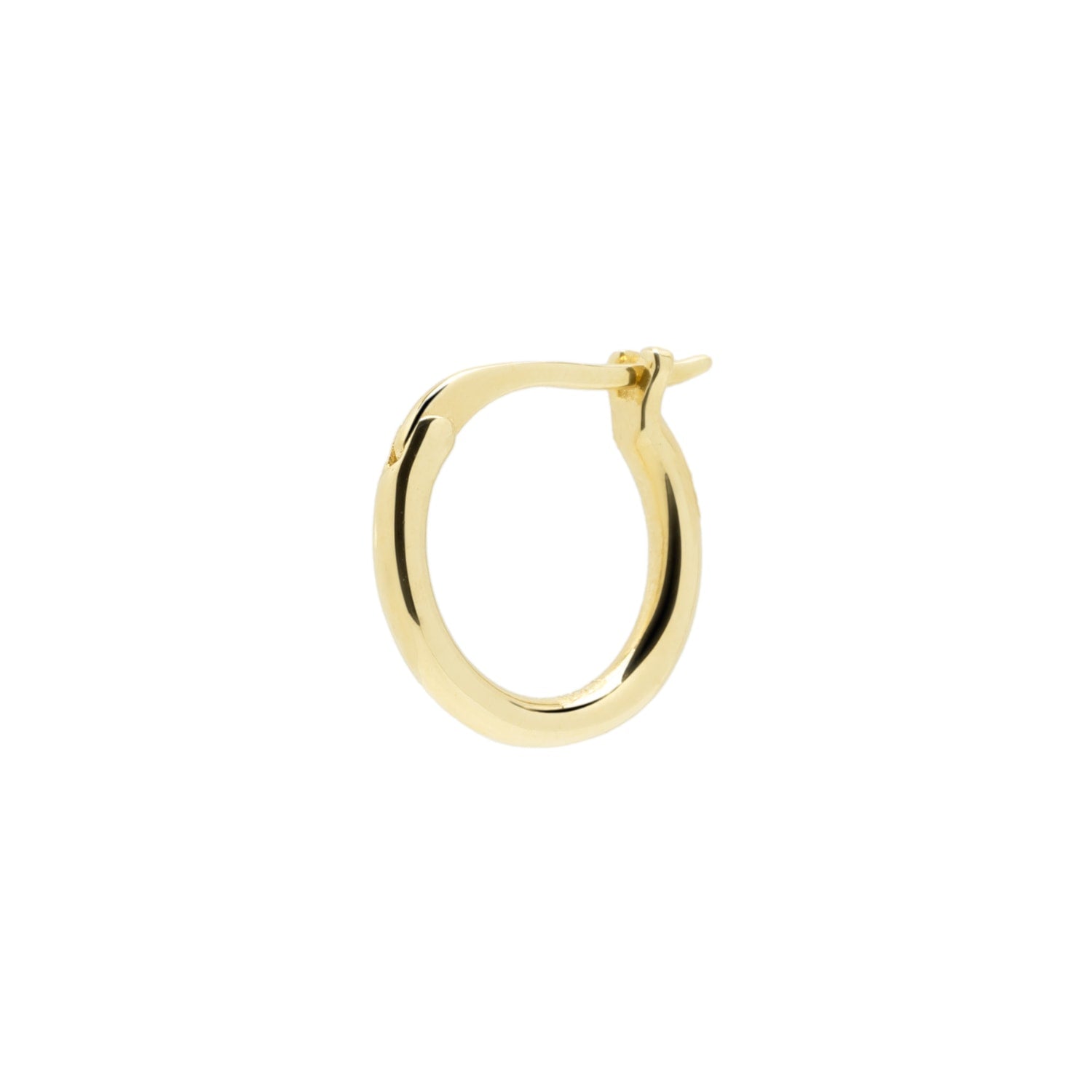 Fine Single Hoop Earring 14Ct Solid Gold