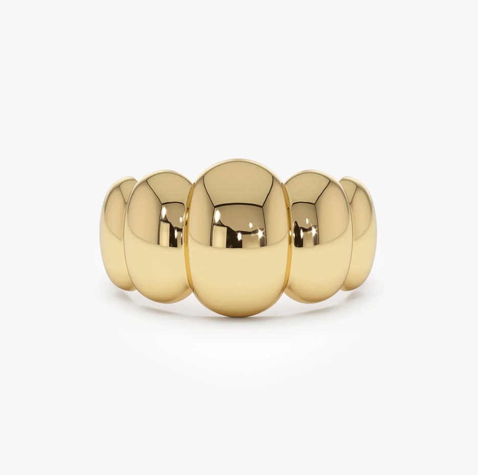 14k Bubble Dome Statement Ring