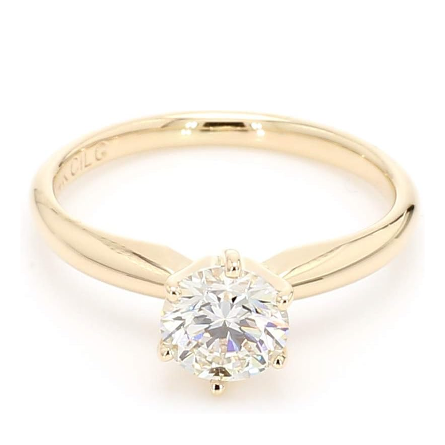 14K Gold 0.5 to 3 CT Round Lab Created Diamond Custom Engagement Ring D Color VVS1 Clarity 3EX IGI Certified