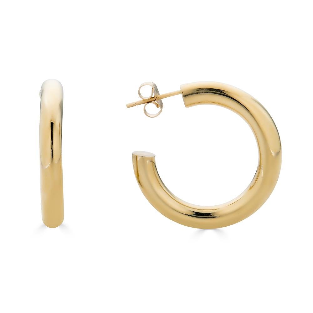 25mm Gold Hoop Earrings