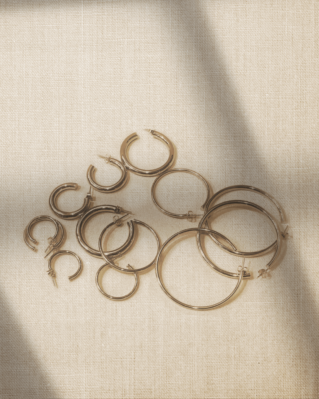 30mm Gold Hoop Earrings