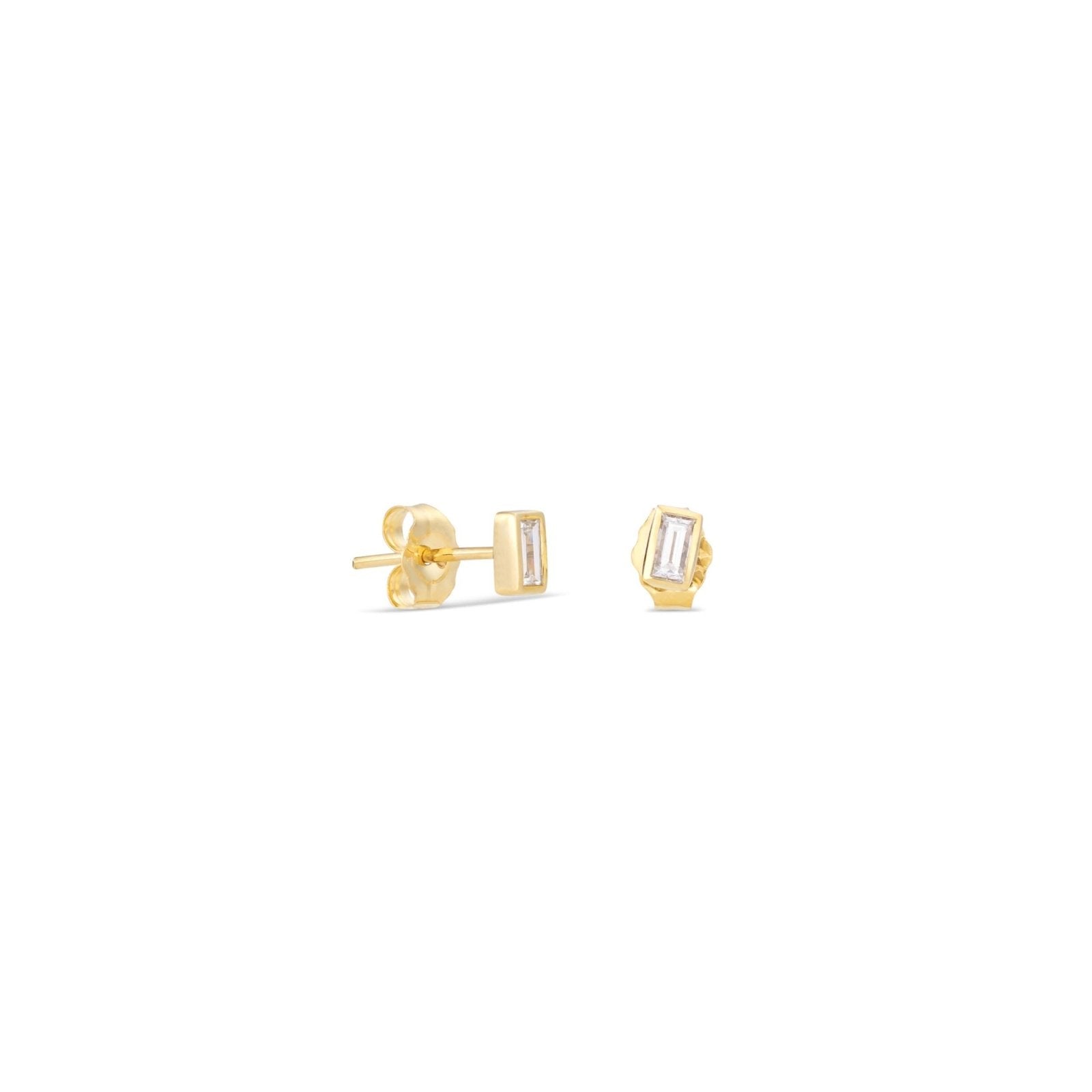 Baguette Diamond Studs