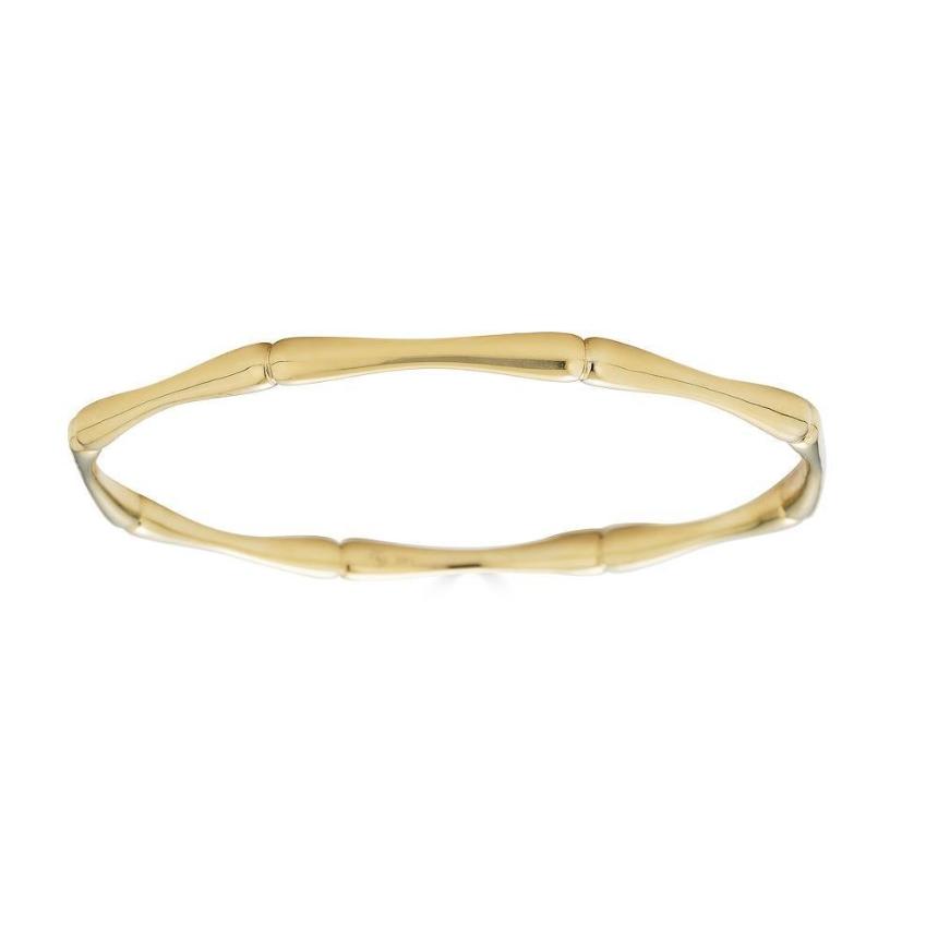 14K Gold Bamboo Bracelet