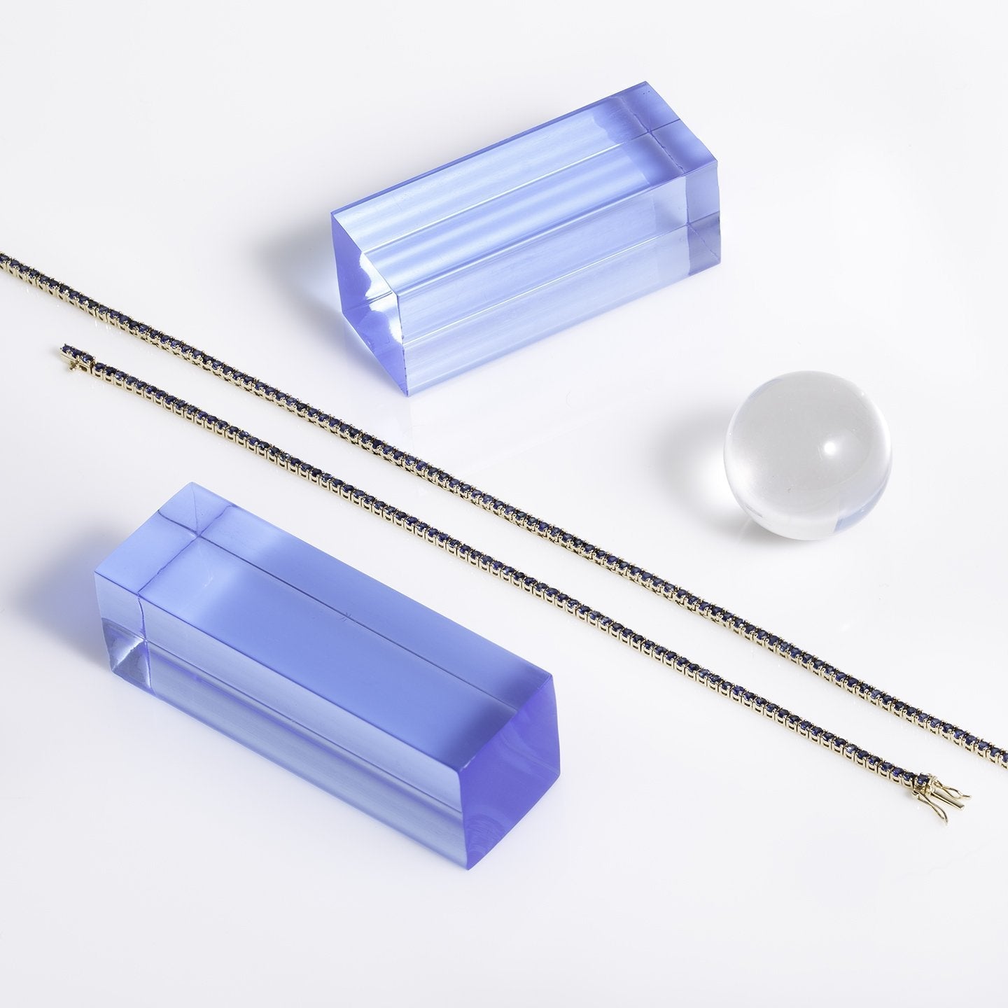 Blue Sapphire Tennis Bracelet