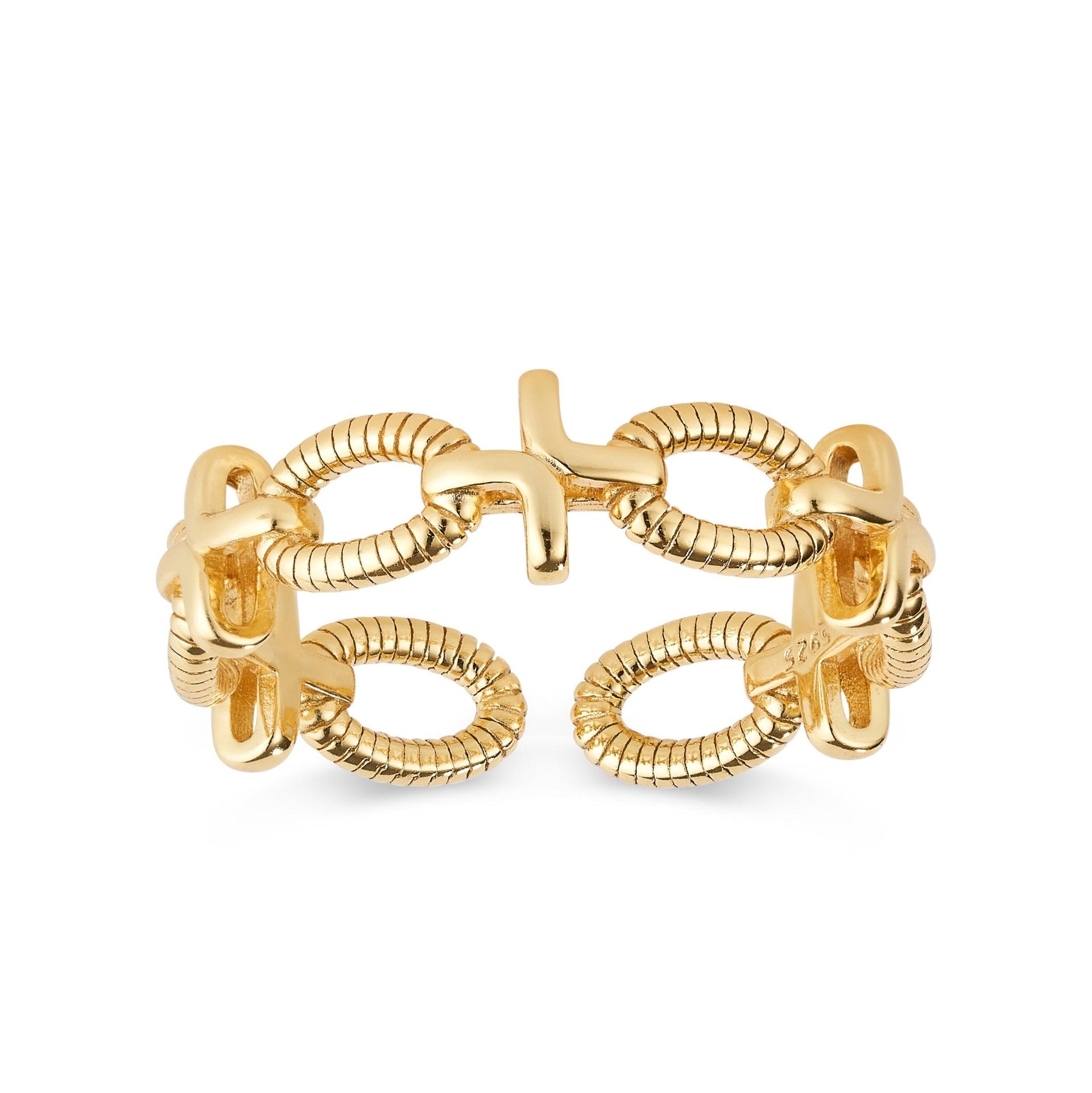 Gold Chain Link Stacking Ring