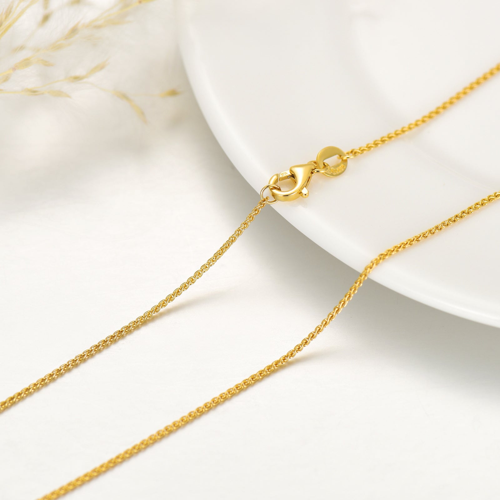 14K Gold Chopin Chain Necklace