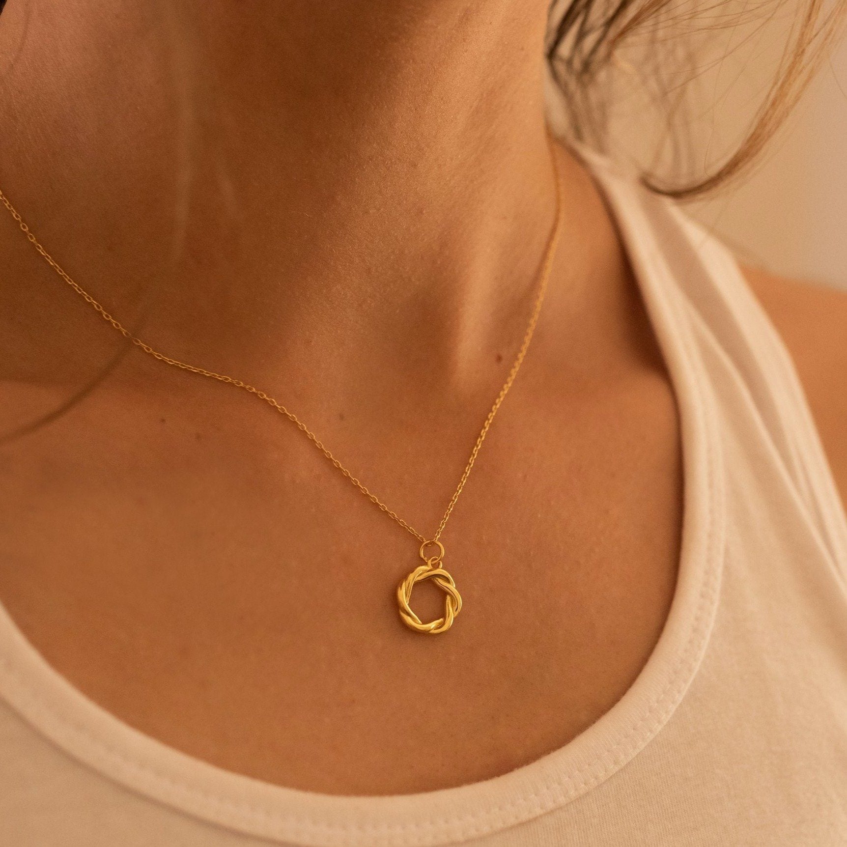 Gold Circle Necklace