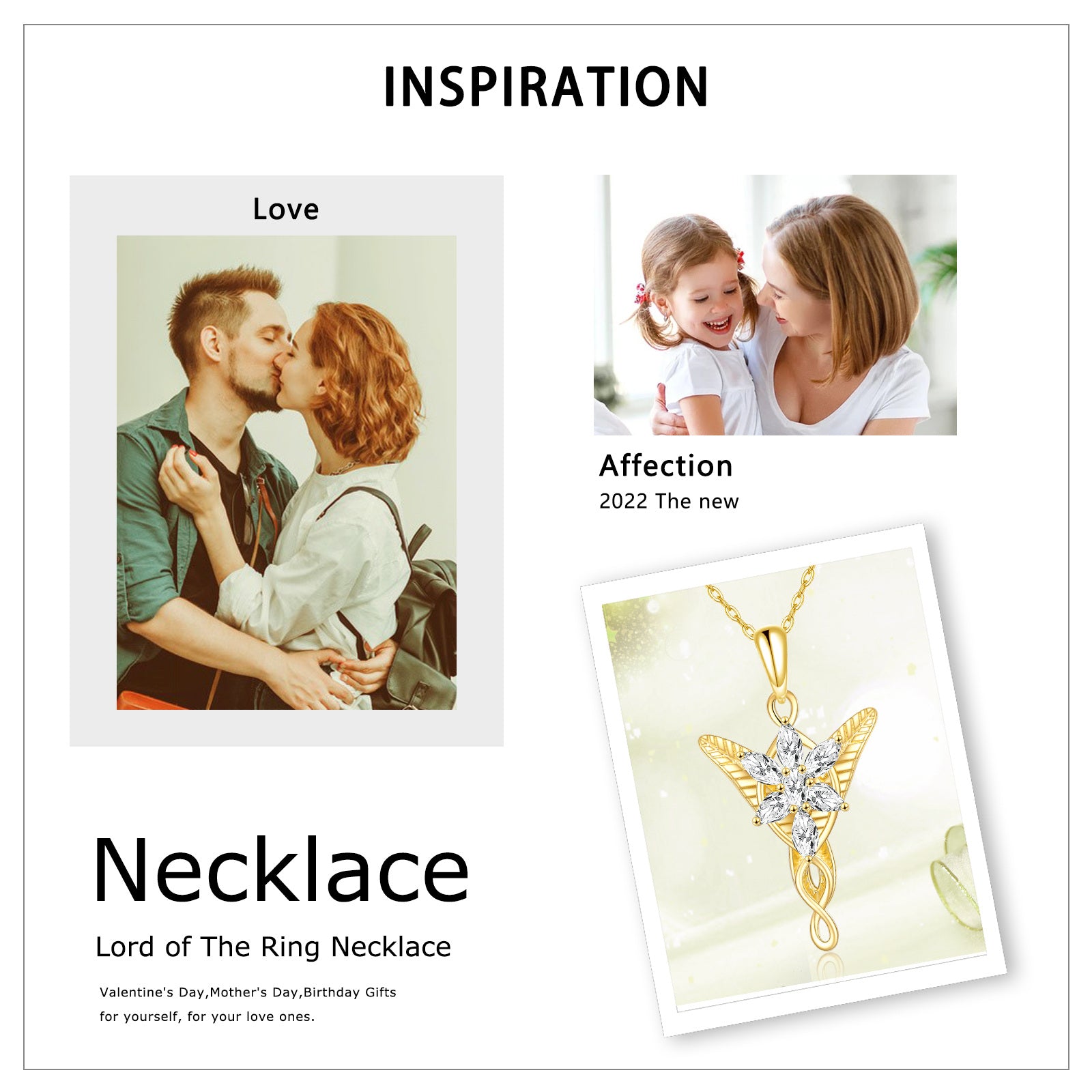 14K Gold Cubic Zirconia Cross & Infinity Symbol Pendant Necklace