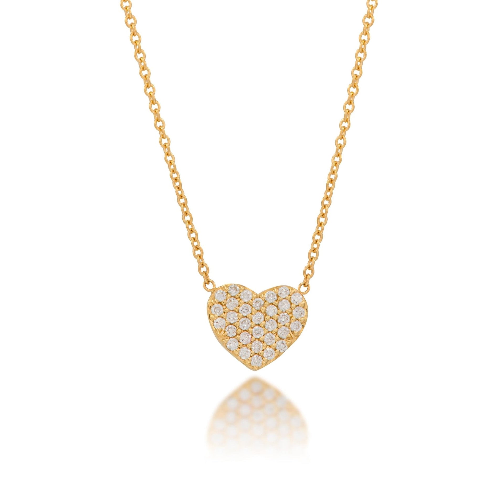 Pave Heart Necklace