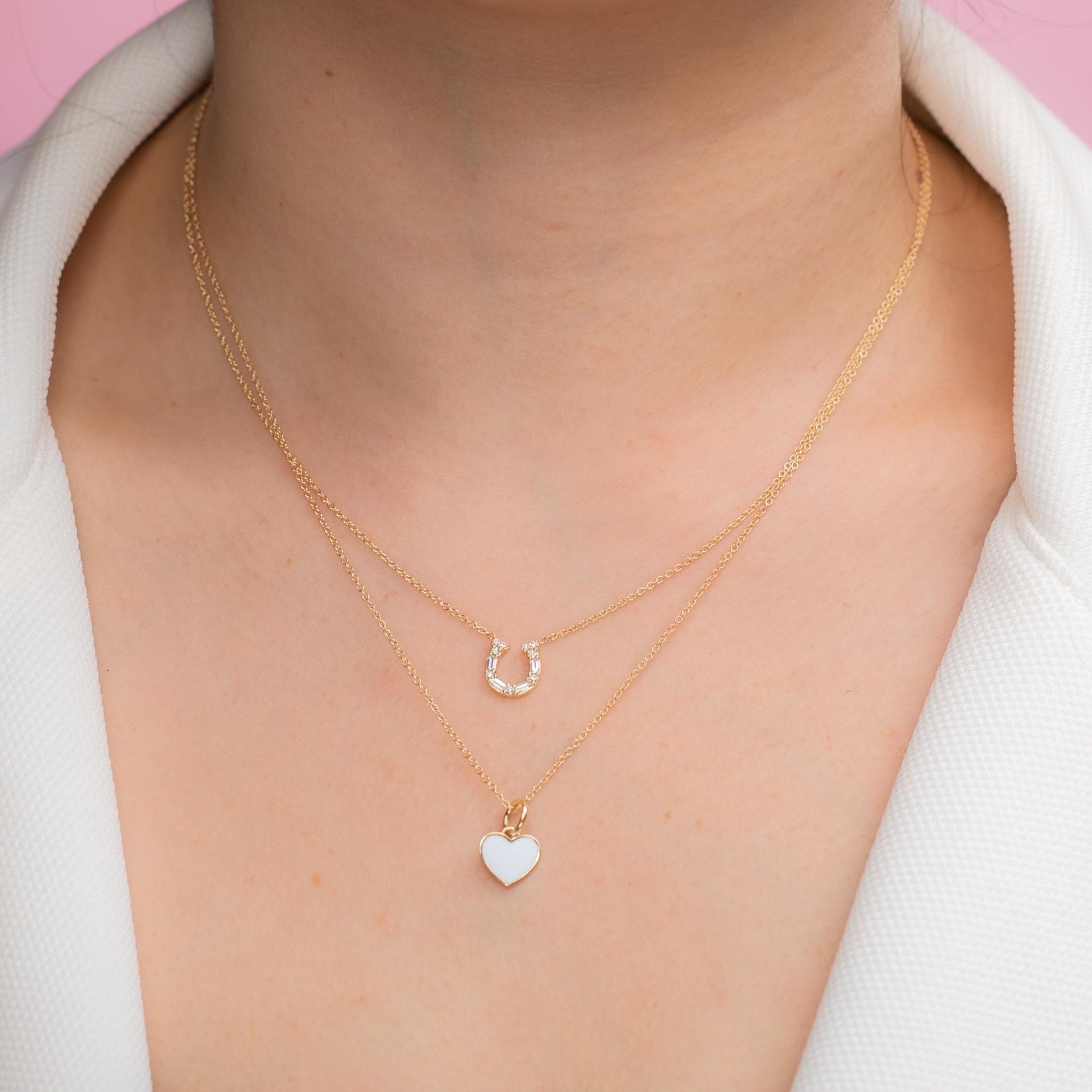 Diamond Horseshoe Necklace