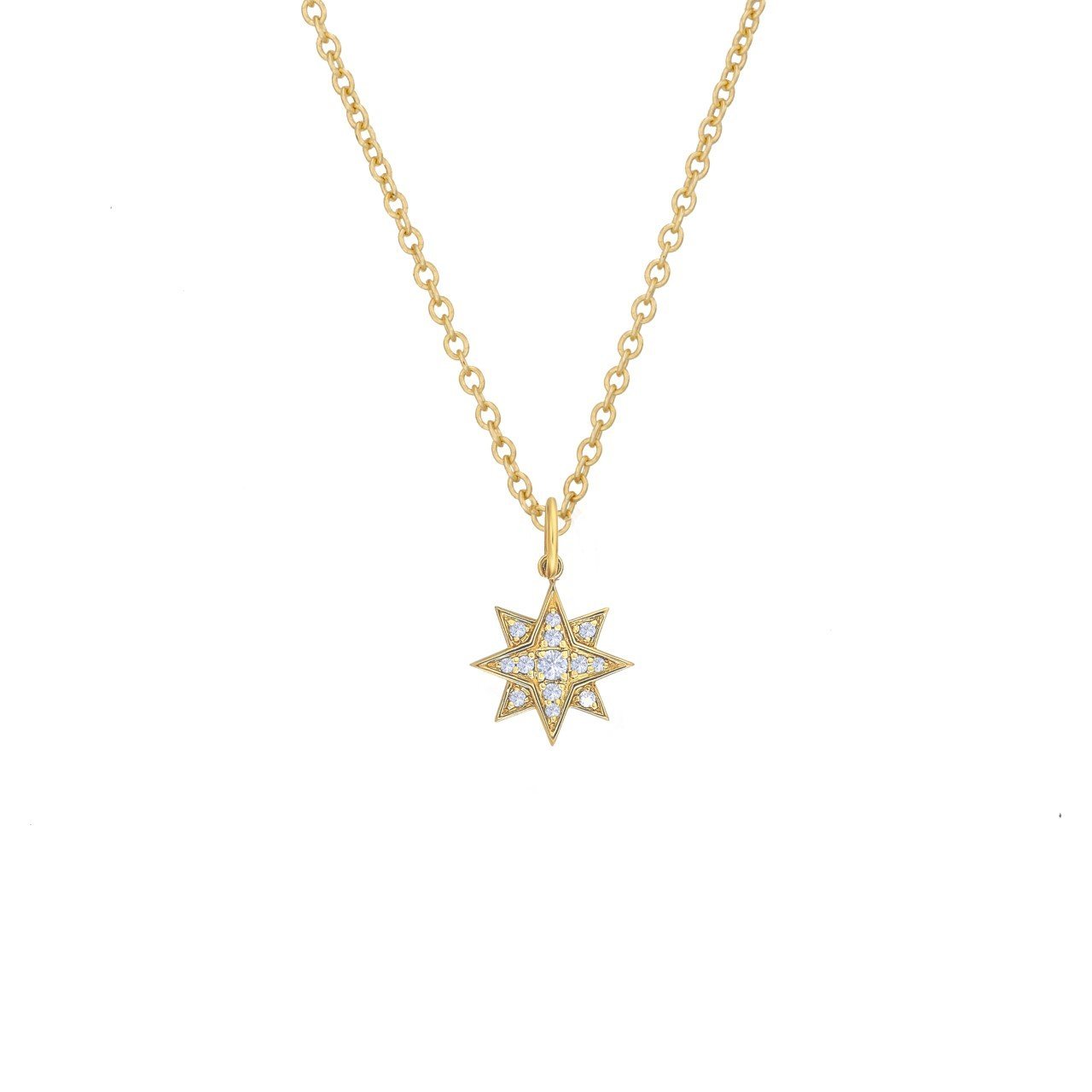 Diamond Starburst Necklace