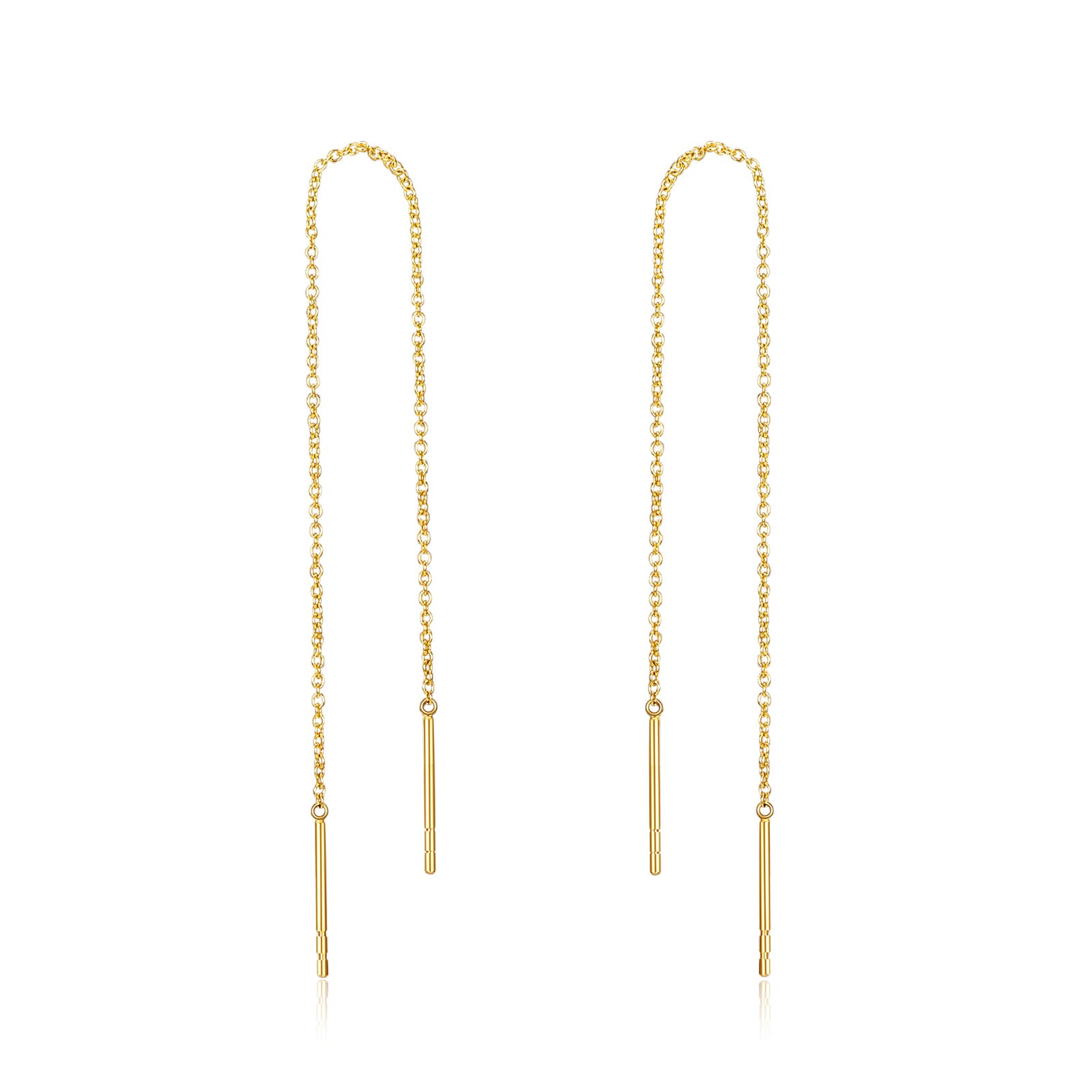 14K Gold Drop Earrings