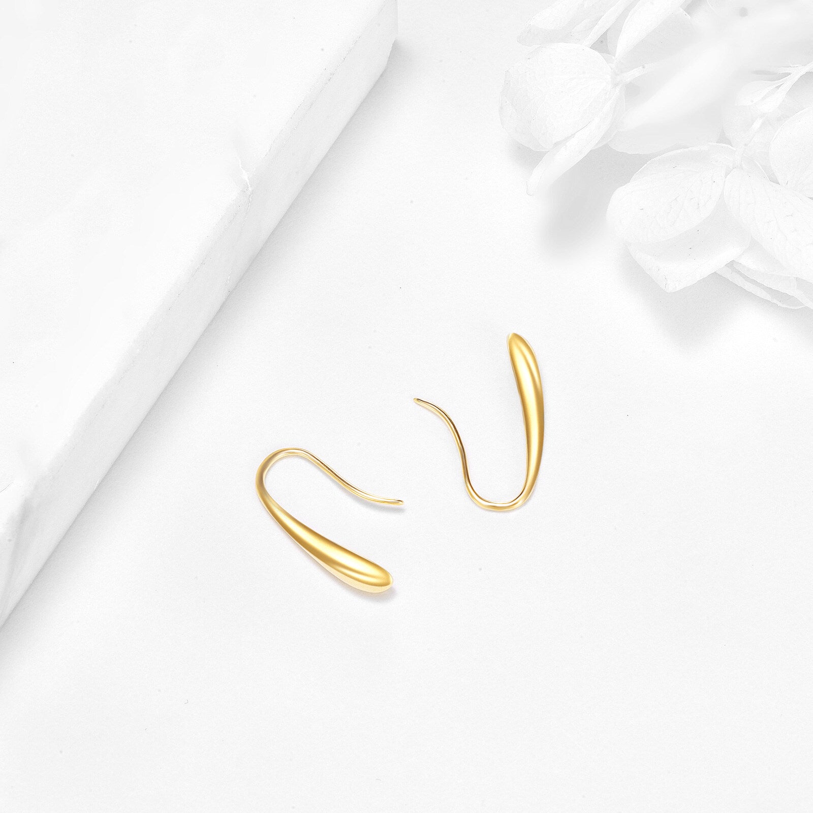 14K Gold Drop Earrings For Women