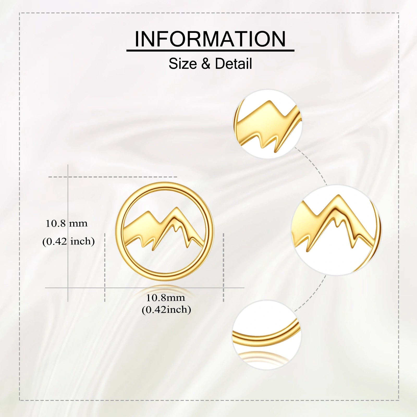 14K Gold Earrings Solid Gold Earrings Jewelry Christmas Gifts for Women Girls