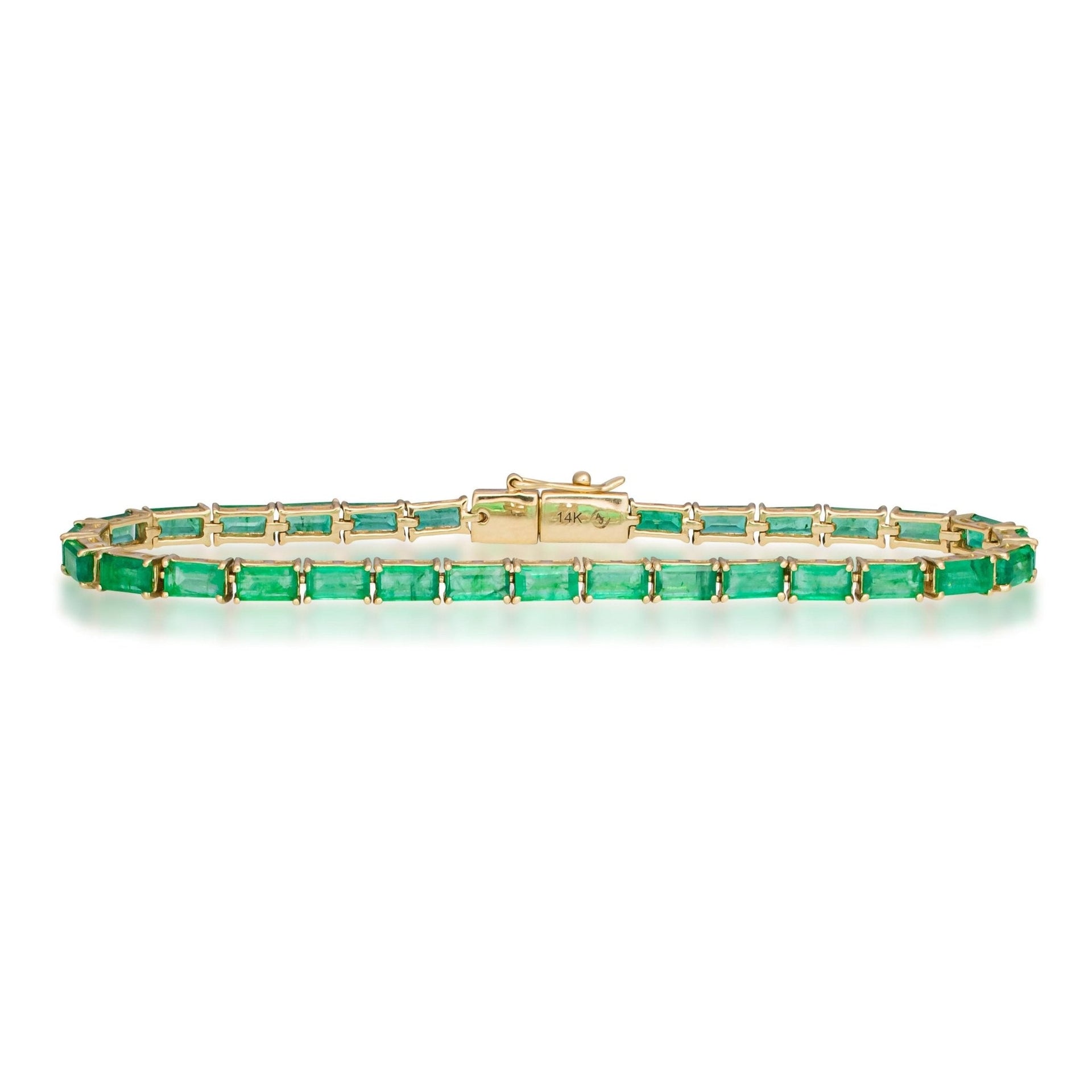 Emerald Baguette Tennis Bracelet
