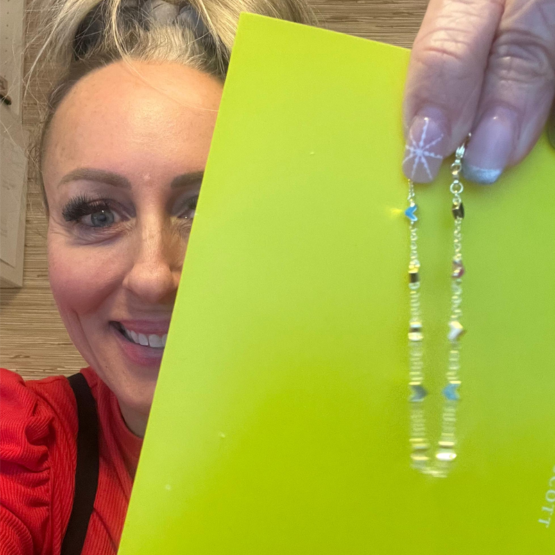 Sterling Silver with Yellow Gold Plated Heart Charm Bracelet