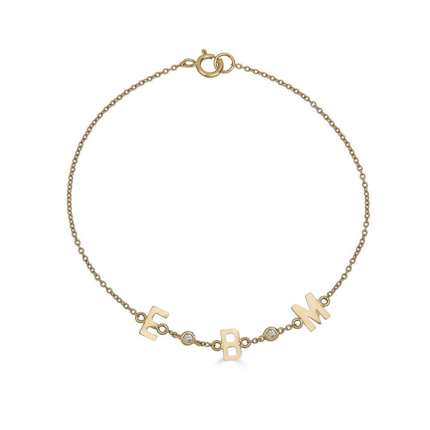 Multiple Initial Bracelet