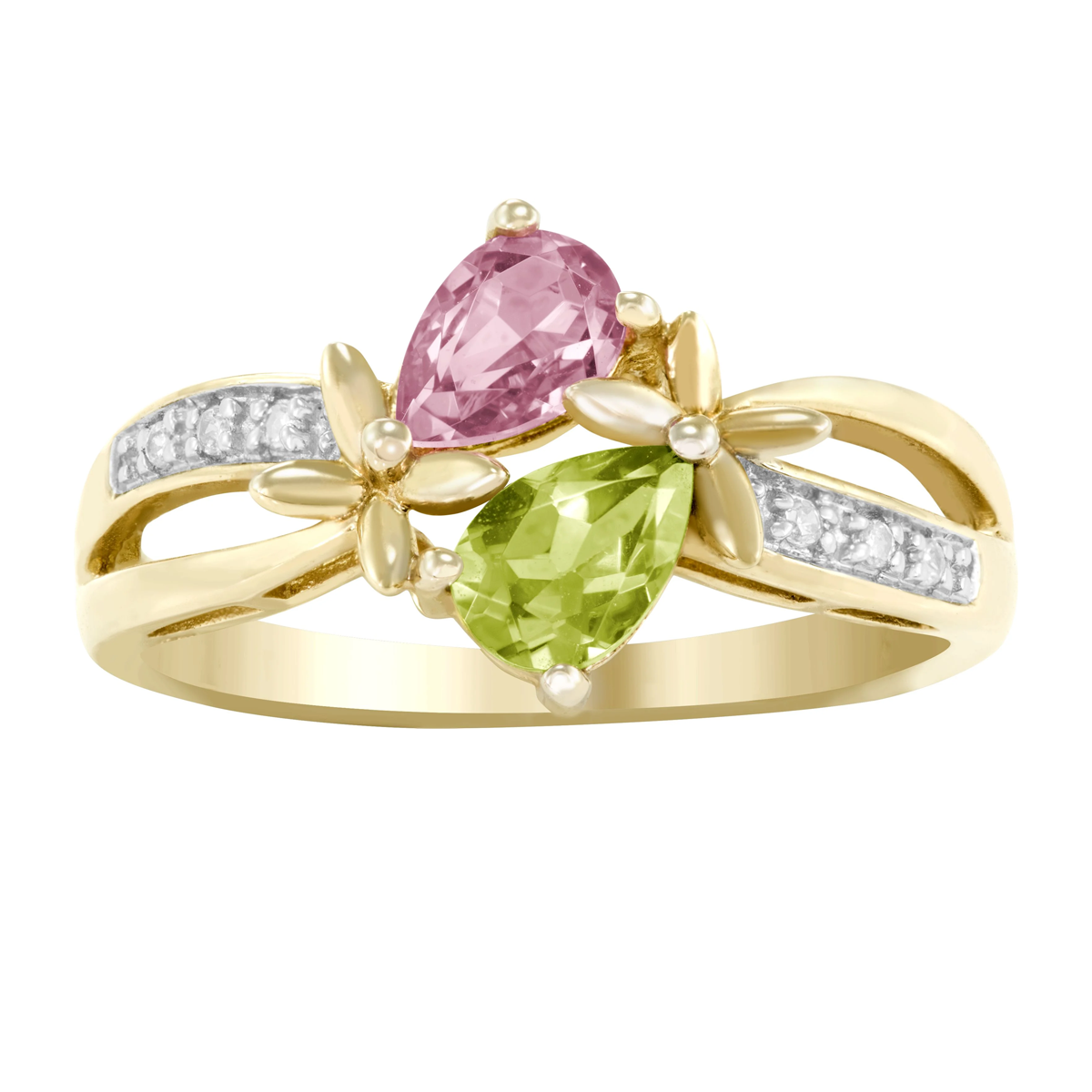 Gold Vermeil Pear Cut Butterfly Ring