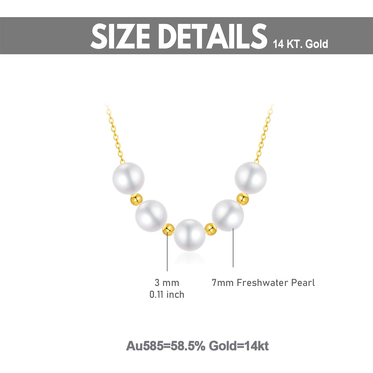 14K Gold Pearl Pendant Necklace