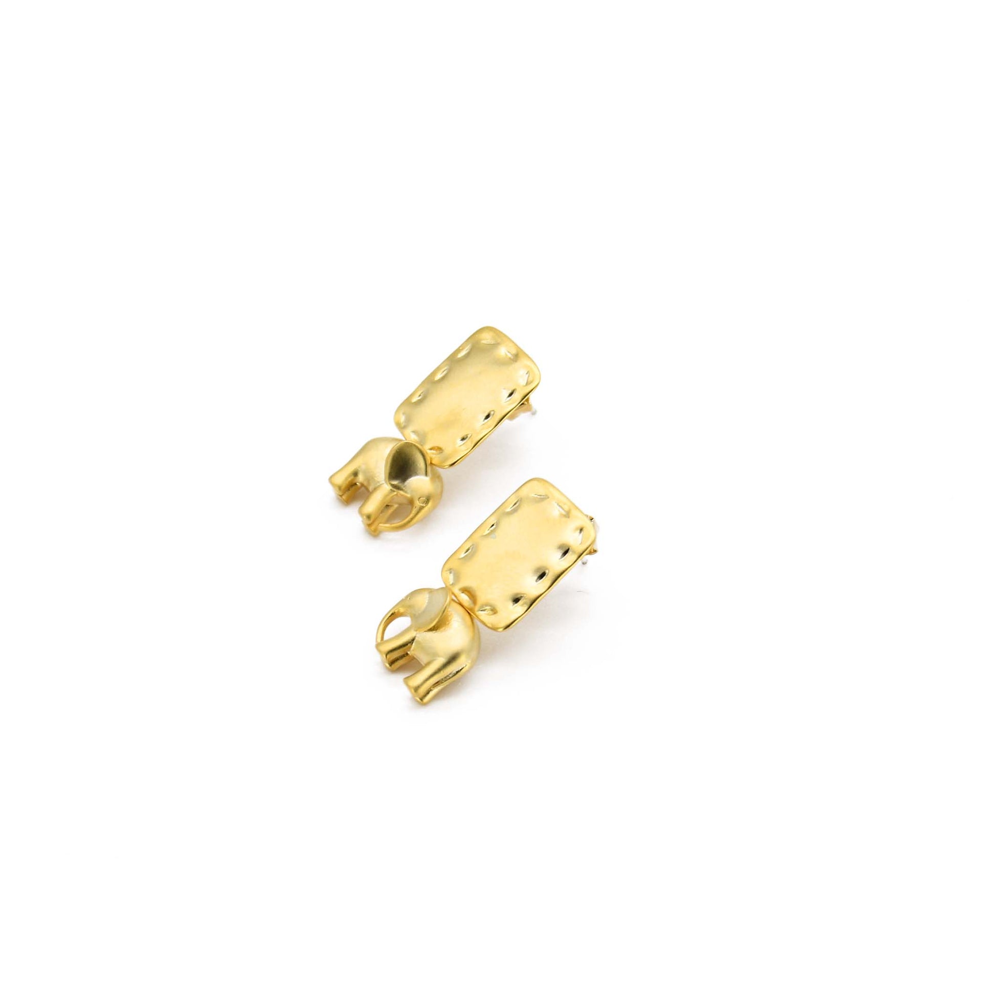Gold Plated Elephant Earring