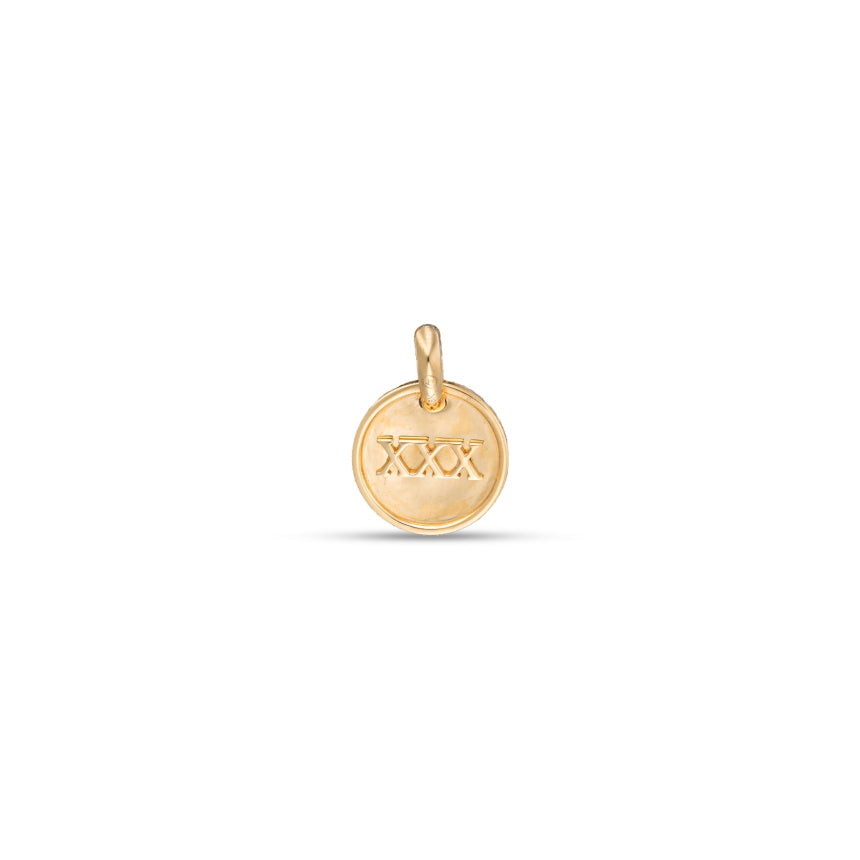 14K Gold Roman Numeral Necklace