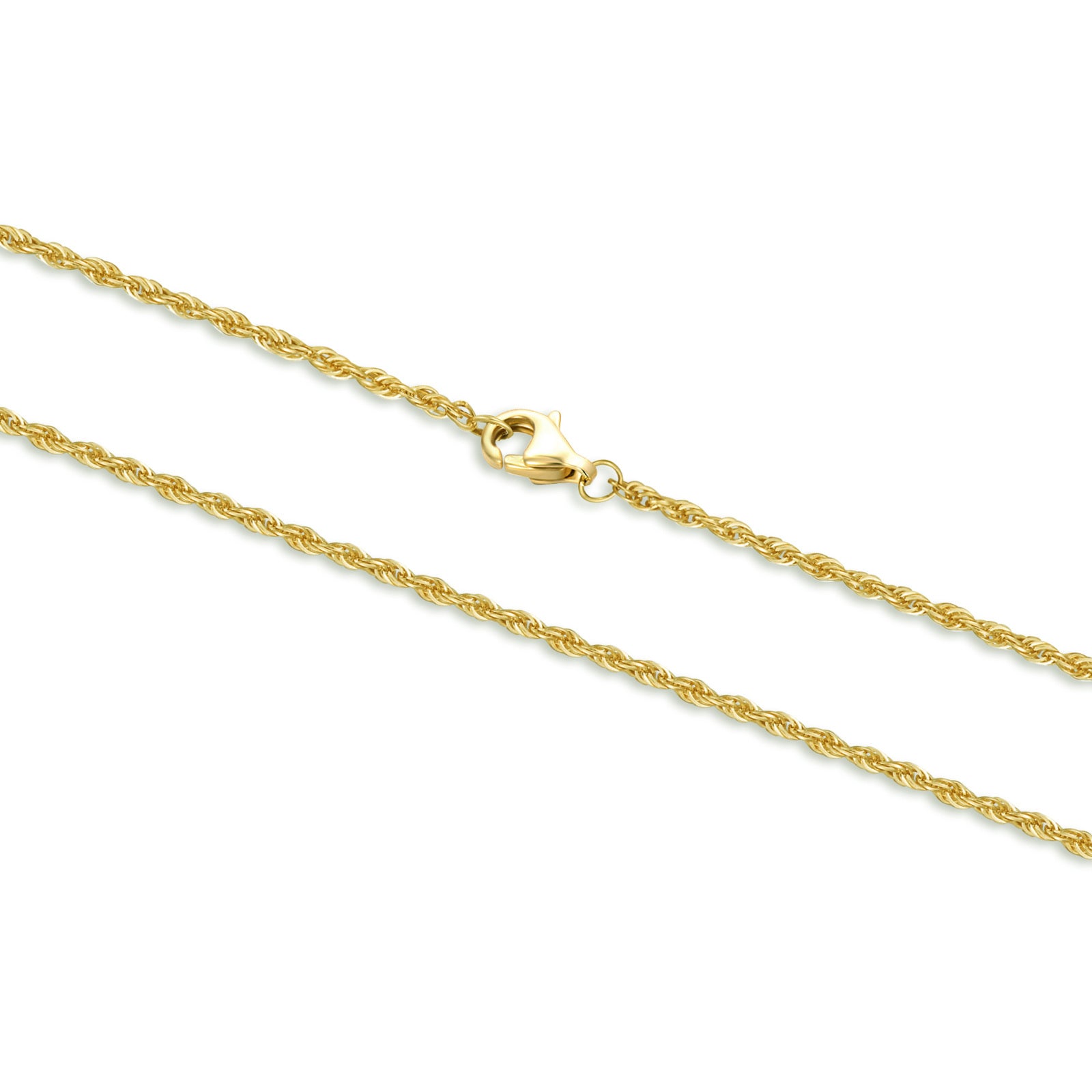 14K Gold Rope Chain Necklace