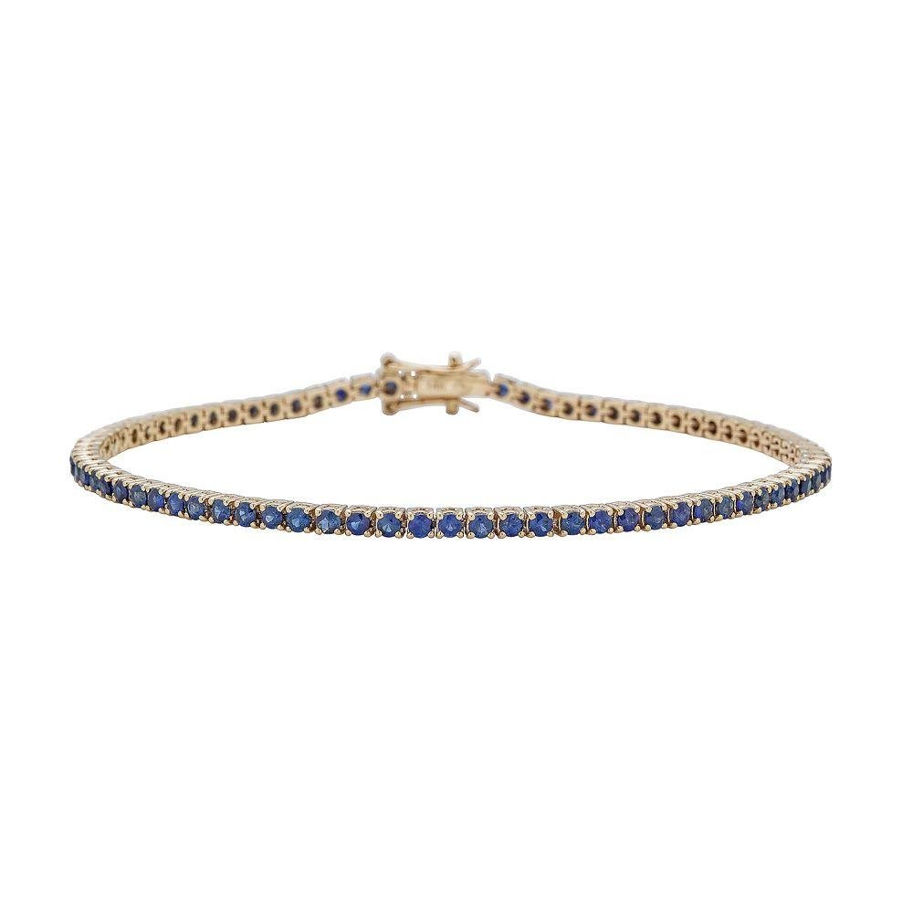 Blue Sapphire Tennis Bracelet