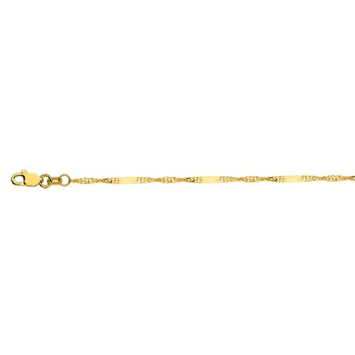 Gold Singapore Chain Necklace