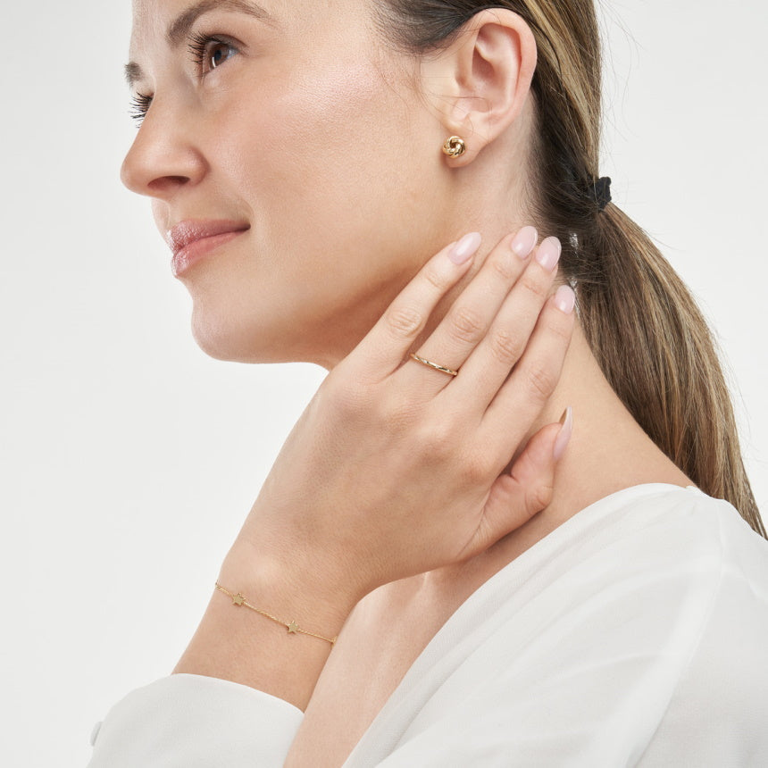 Gold Bracelet With Stars