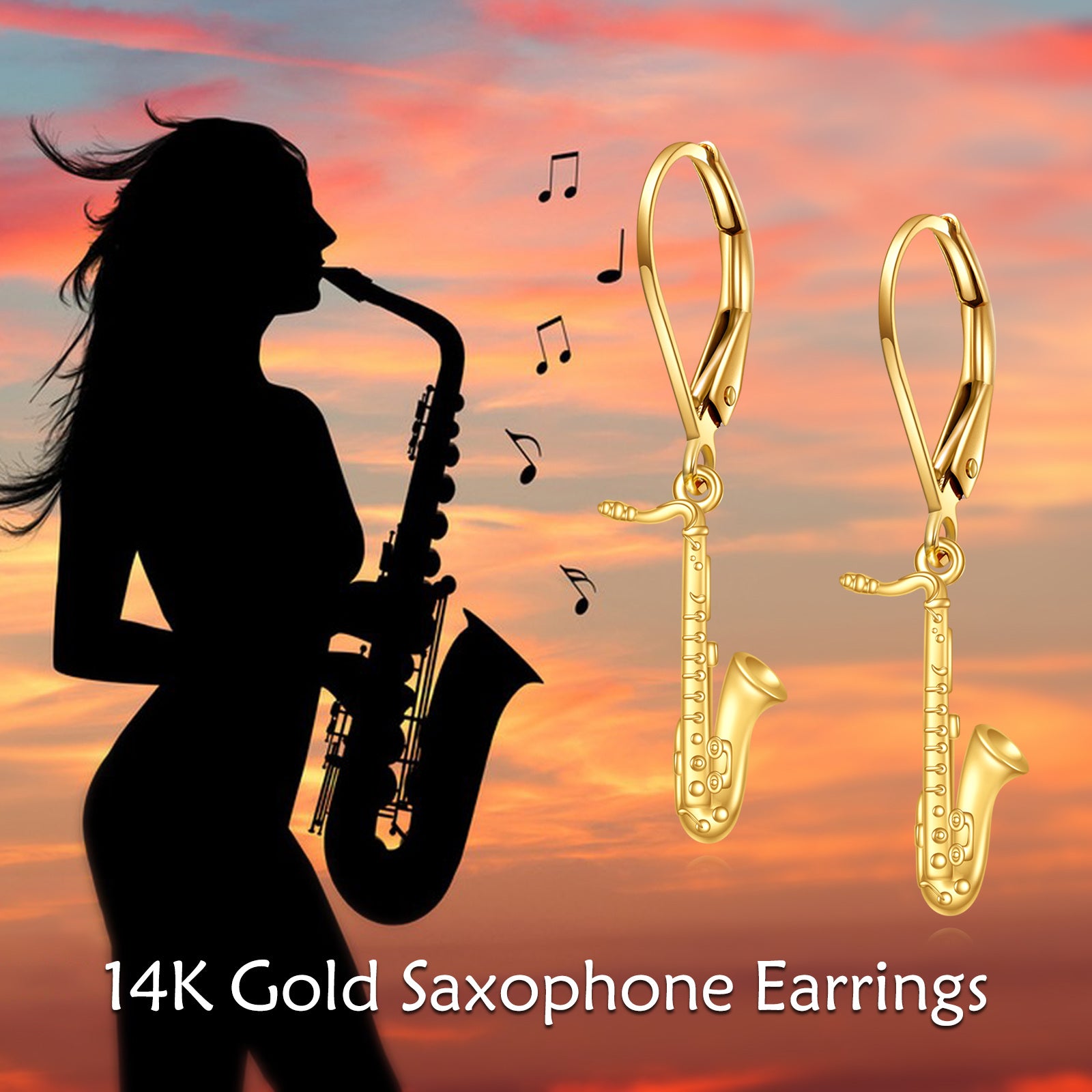 14K Gold Texas Boots Drop Earrings