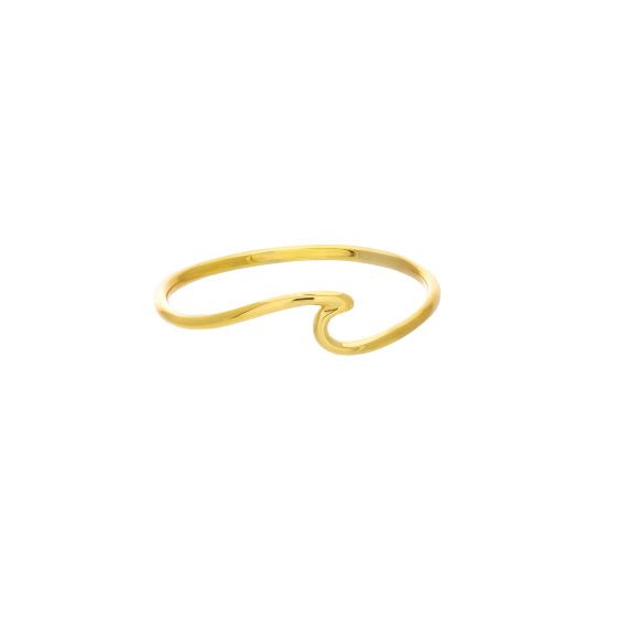 14K Gold Wave Ring