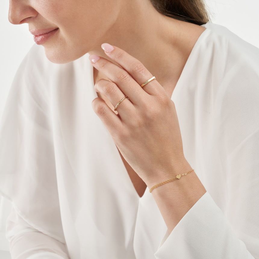 Floating Heart Bracelet