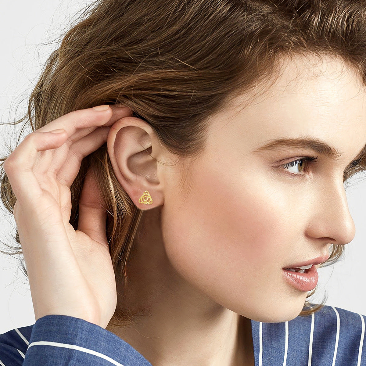 14K Gold Celtic Knot Stud Earrings