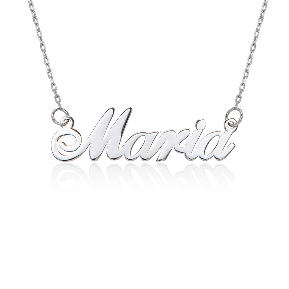 Gifts for Her - Cocktail Classic Name Necklace in 14k White Gold