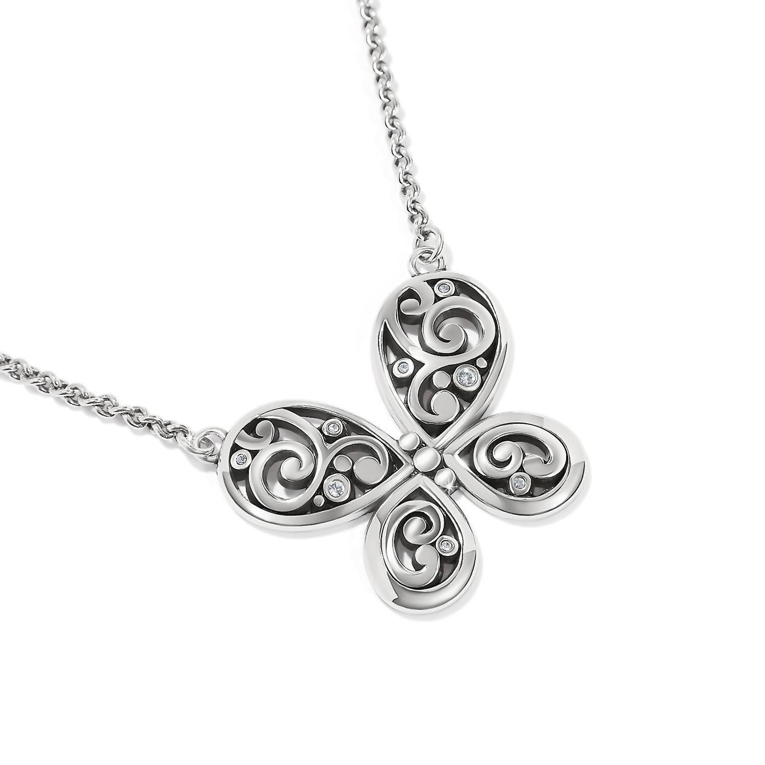Women's Contempo Butterfly Necklace In Silver
