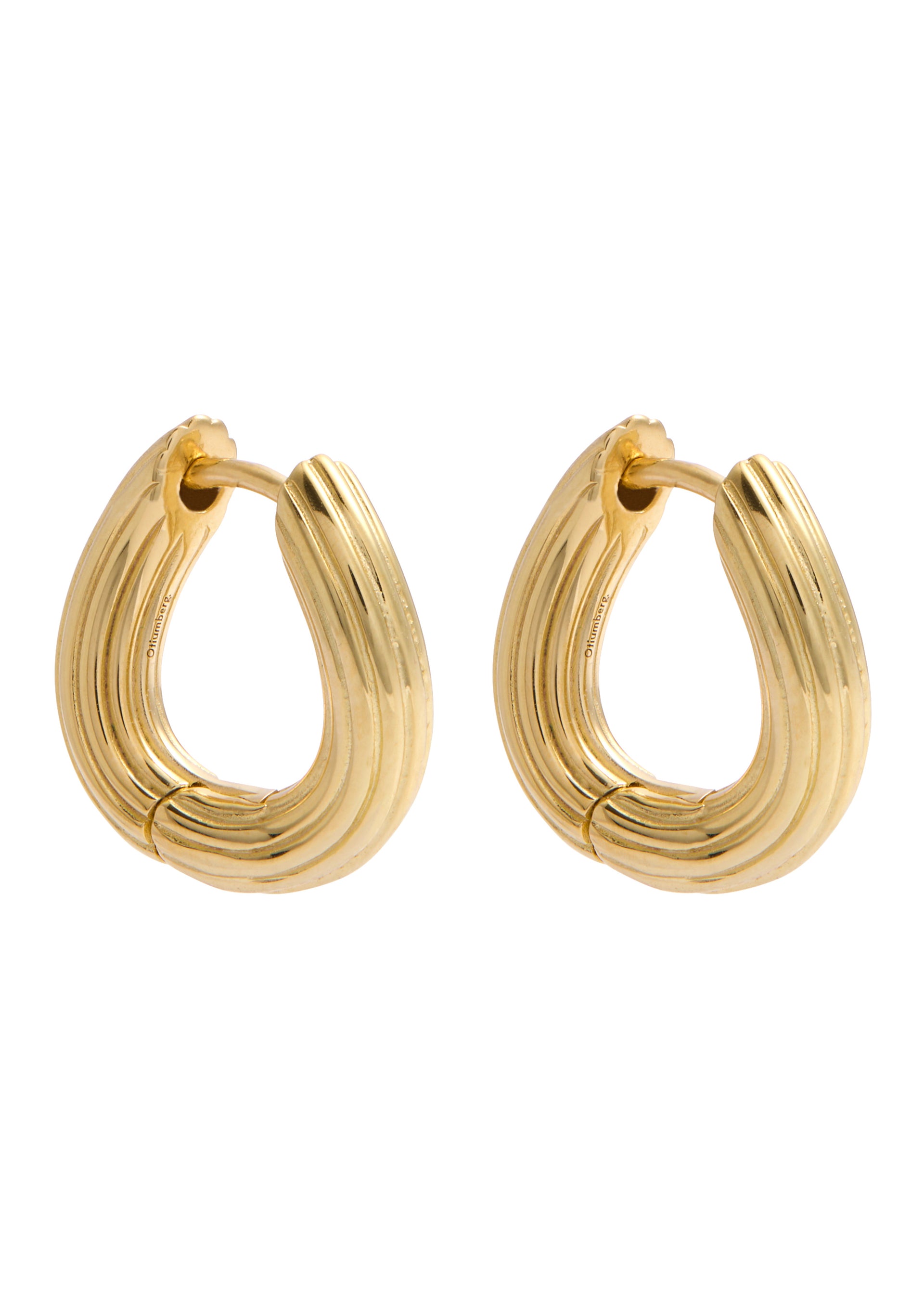 Twisted 14kt gold vermeil hoop earrings